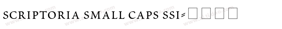 Scriptoria Small Caps SSi字体转换